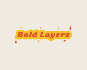 Retro Sparkling  Business logo design