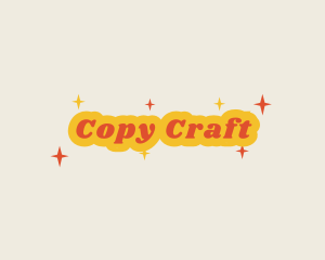 Retro Sparkling  Business logo design