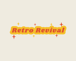 Retro Sparkling  Business logo design