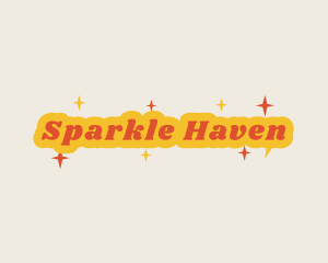 Retro Sparkling  Business logo design