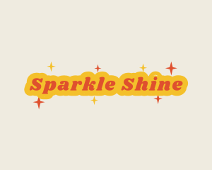 Retro Sparkling  Business logo design