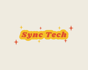 Retro Sparkling  Business logo design