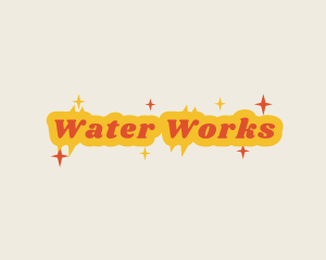 Retro Sparkling  Business logo design