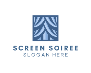 Modern Square Curtain  logo design