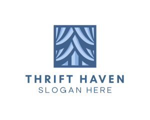 Modern Square Curtain  logo design