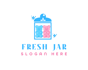 Candy Bear Jar logo design