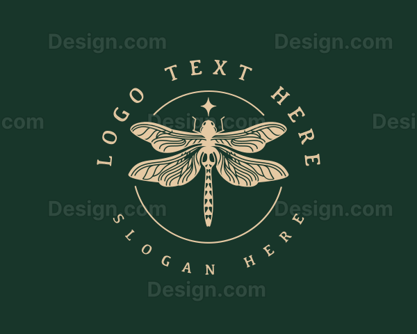Insect Dragonfly Wings Logo