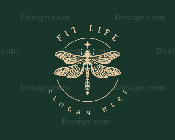 Insect Dragonfly Wings Logo