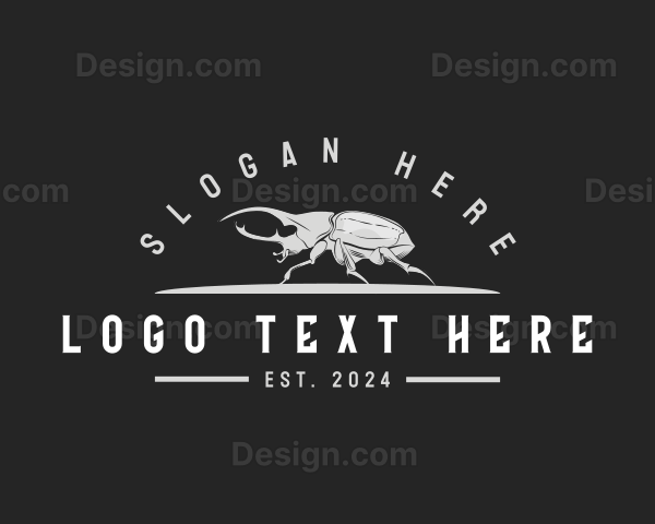 Stag Beetle Insect Logo