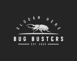 Stag Beetle Insect logo design