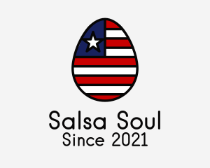 Patriotic Flag Egg  logo