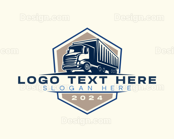 Logistics Truck Delivery Logo