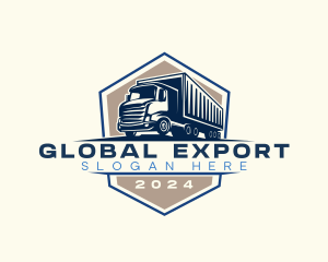 Logistics Truck Delivery logo design