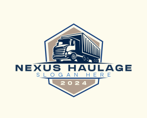 Logistics Truck Delivery logo design