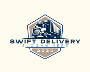 Logistics Truck Delivery logo design