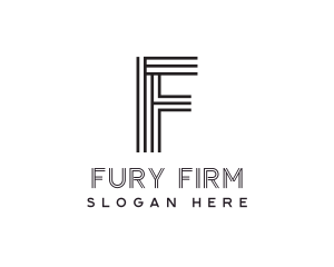 Minimalist Firm Letter F logo design