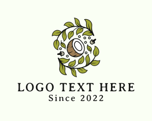 Leaf Coconut Herb  logo