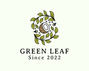 Leaf Coconut Herb  logo