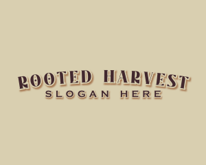 Rustic Hipster Shop logo design