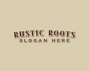 Rustic Hipster Shop logo design