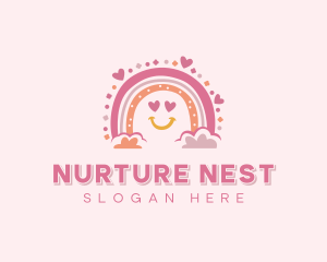 Nursery Daycare Rainbow logo