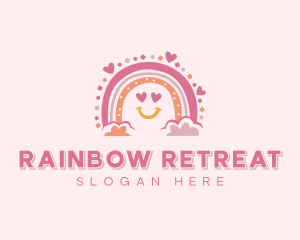 Nursery Daycare Rainbow logo design