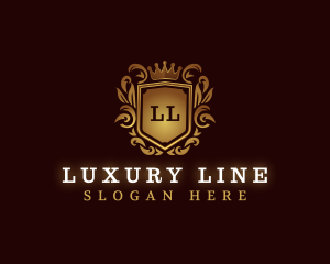 Luxury Shield Crest logo design