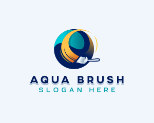 Brush Painter Renovation Repair logo design