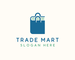 Book Shopping Bag logo design