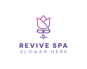 Flower Face Spa logo design