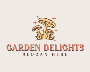 Mushroom Organic Garden logo design