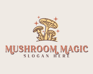 Mushroom Organic Garden logo design