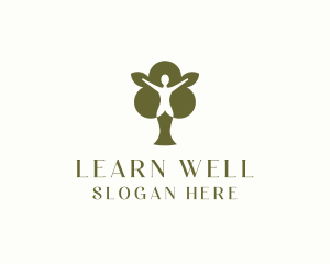 Natural Wellness Woman logo design