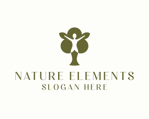 Natural Wellness Woman logo design