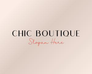 Elegant Fashion Boutique logo design