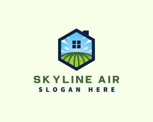 Sky House Landscaping Field Logo
