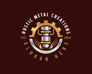 Engraving Laser Metal logo design