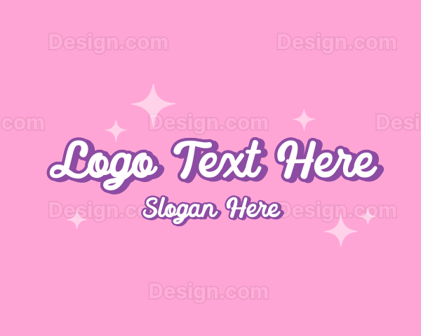 Retro Sparkle Star Logo