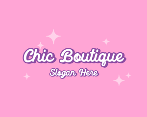 Retro Sparkle Star logo