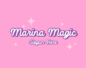 Retro Sparkle Star logo design