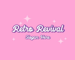 Retro Sparkle Star logo design