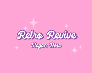 Retro Sparkle Star logo