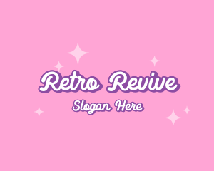 Retro Sparkle Star logo design