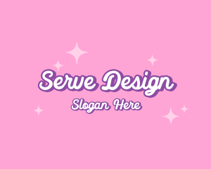 Retro Sparkle Star logo design