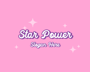 Retro Sparkle Star logo design