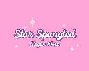 Retro Sparkle Star logo design