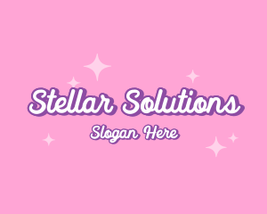 Retro Sparkle Star logo