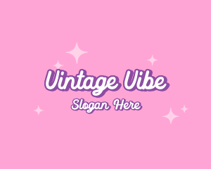 Retro Sparkle Star logo