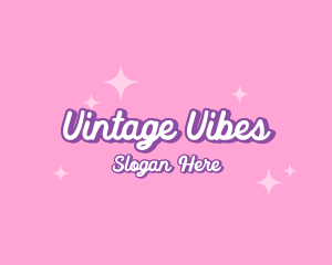 Retro Sparkle Star logo