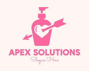 Pink Lovely Lotion logo design